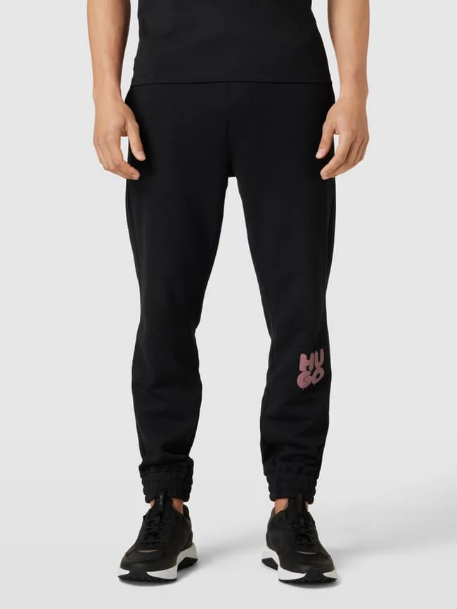 HUGO Sweatpants Mit Label-Print Modell 'Dajama' - Schwarz 6 HUGO Sweatpants Mit Label-Print Modell 'Dajama' - Schwarz – Bild 4