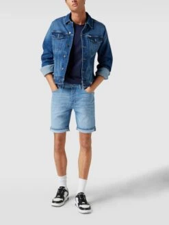 REVIEW Jeansshorts Mit 5-Pocket-Design - Blau