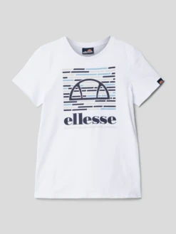 Ellesse T-Shirt Mit Motiv-Print Modell 'Viero' - Weiß