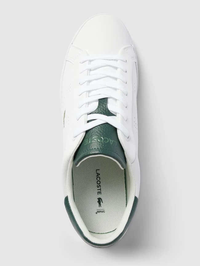 Lacoste Sneaker Mit Kontrastbesatz Modell 'POWERCOURT' - Weiß 5 Lacoste Sneaker Mit Kontrastbesatz Modell 'POWERCOURT' - Weiß – Bild 3