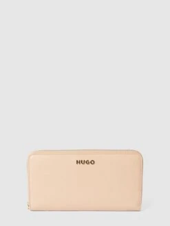 HUGO Portemonnaie Mit Label-Applikation Modell 'CHRIS' - Sand