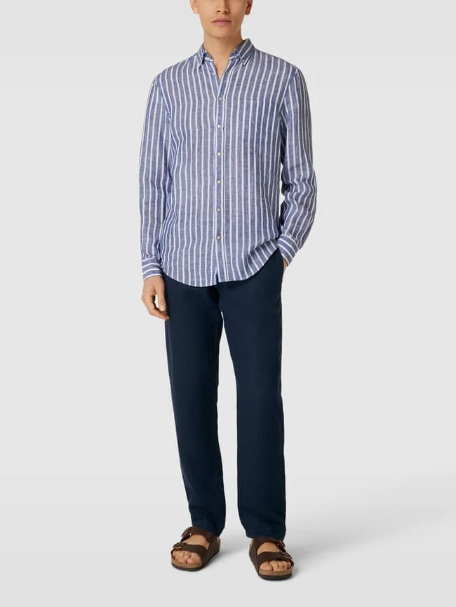 MCNEAL Regular Fit Stoffhose Mit Französischen Eingrifftaschen - Marineblau 3 MCNEAL Regular Fit Stoffhose Mit Französischen Eingrifftaschen - Marineblau