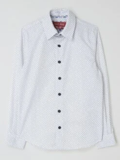 G.O.L. Slim Fit Hemd Mit Baumwoll-Anteil - Weiß