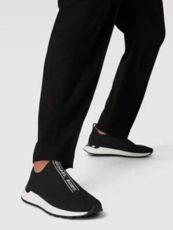 Michael Kors Slip-on-Sneaker Mit Strukturierter Oberfläche Modell 'MILES' - Schwarz