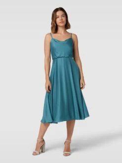 Jake*s Cocktail Cocktailkleid Mit Reißverschluss - Smaragdgrün Meliert