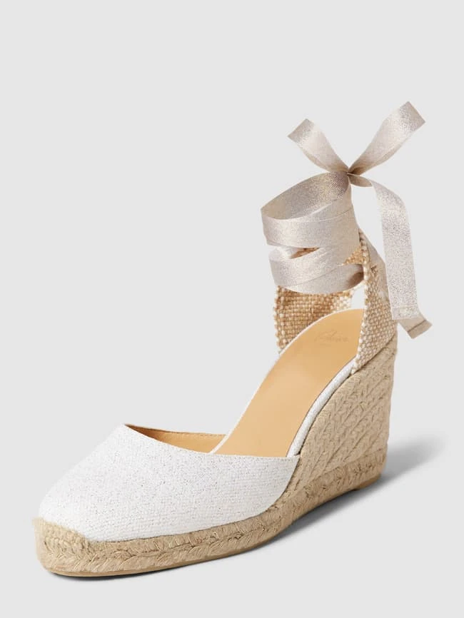 Castañer Wedges Mit Effektgarn Modell 'CARINA' - Weiß 4 Castañer Wedges Mit Effektgarn Modell 'CARINA' - Weiß – Bild 2