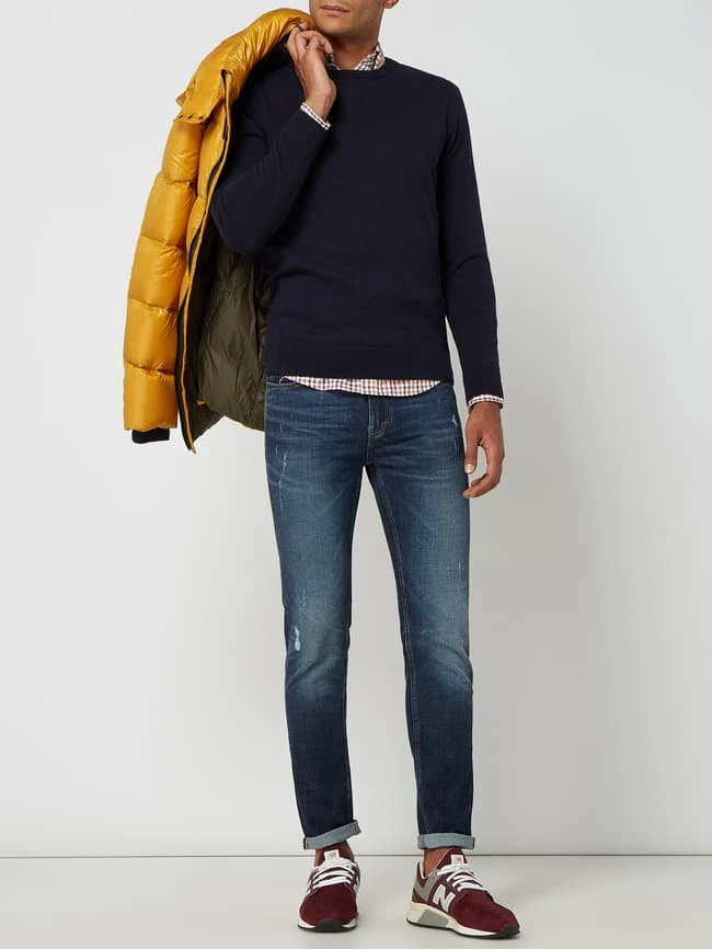 Tom Tailor Pullover Aus Baumwolle Mit Logo-Stickerei - Marineblau 3 Tom Tailor Pullover Aus Baumwolle Mit Logo-Stickerei - Marineblau