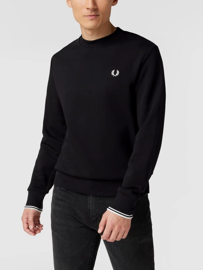 Fred Perry Sweatshirt Mit Logo-Stickerei - Schwarz 6 Fred Perry Sweatshirt Mit Logo-Stickerei - Schwarz – Bild 4