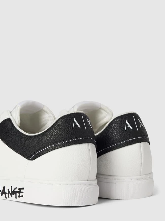 ARMANI EXCHANGE Sneaker Mit Kontrastbesatz Modell 'ENGLISH' - Weiß 4 ARMANI EXCHANGE Sneaker Mit Kontrastbesatz Modell 'ENGLISH' - Weiß – Bild 2