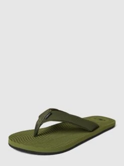 ONeill Zehentrenner In Flecht-Optik Mit Label-Patch Modell 'KOOSH' - Olivgrün