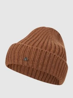 Loevenich Mütze Mit Rippenstruktur - Hellbraun