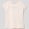 Pepe Jeans T-Shirt Mit Label-Detail Modell 'HANA' - Hellrosa -Guesi Bekleidung Geschaft a1236l2b6la30iae6t9jacqe9oq4ml229oo3ici59d2k4cqf9sqkmlii89b4cj9g6ss3gl288h338d2ka8o3ap356kq3gdpi6cqm4c1k65h32eb2c8s38p336ph6ap1lc9hjacg