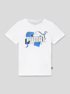 Puma T-Shirt Mit Label-Print - Weiß