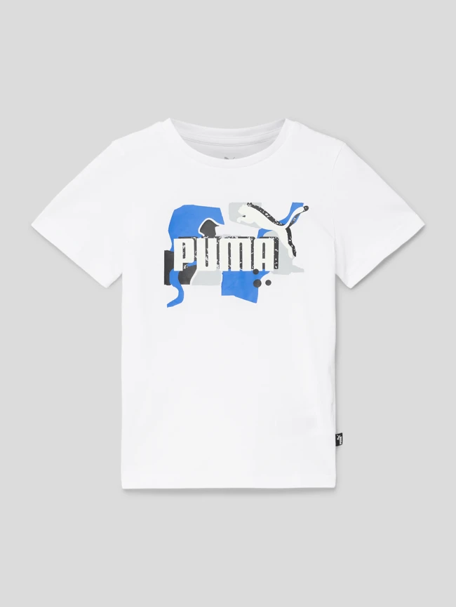 Puma T-Shirt Mit Label-Print - Weiß 3 Puma T-Shirt Mit Label-Print - Weiß