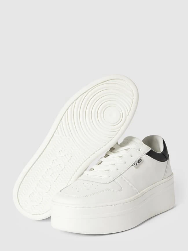 Guess Plateau-Sneaker Mit Label-Details Modell 'LIFET' - Weiß 6 Guess Plateau-Sneaker Mit Label-Details Modell 'LIFET' - Weiß – Bild 4