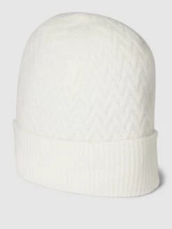 Christian Berg Woman Beanie Mit Strukturmuster - Offwhite