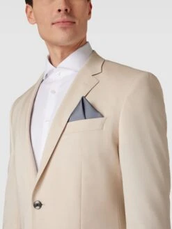 Willen Einstecktuch Mit Allover-Muster - Mittelgrau