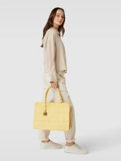 Anokhi Tote Bag Mit Allover-Muster - Gelb