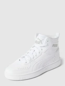 Puma High Top Sneaker Mit Label-Details - Weiß
