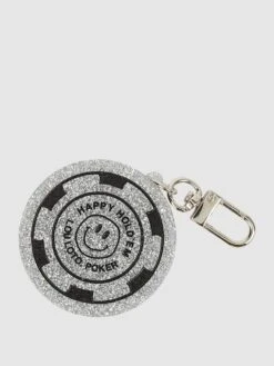 Lou Loto Schlüsselanhänger Mit Glitter-Effekt - Silber