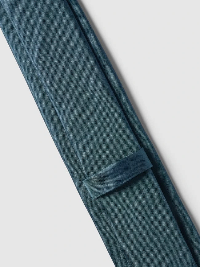 Monti Krawatte Aus Reiner Seide (6 Cm) - Petrol 6 Monti Krawatte Aus Reiner Seide (6 Cm) - Petrol – Bild 4