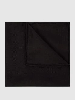Blick Einstecktuch Aus Seide - Schwarz