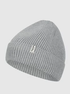 Jack & Jones Beanie Aus Bio-Baumwolle Modell 'Brink' - Mittelgrau Meliert