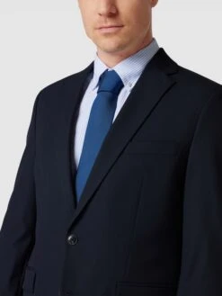 BOSS Krawatte Mit Strukturmuster - Royalblau