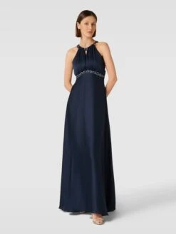 Jake*s Cocktail Abendkleid Mit Neckholder - Marineblau Meliert -Guesi Bekleidung Geschaft a4s52l2669434jq6acr4ic9i9p5kolhi8sqjge9k85b36hhga4pkojpo8tajij9o9gq4oi2885a58d9i70o6ae1g6co34dj368p3ae1kc5hjeohj6osjic3564r36cpn6ss32do