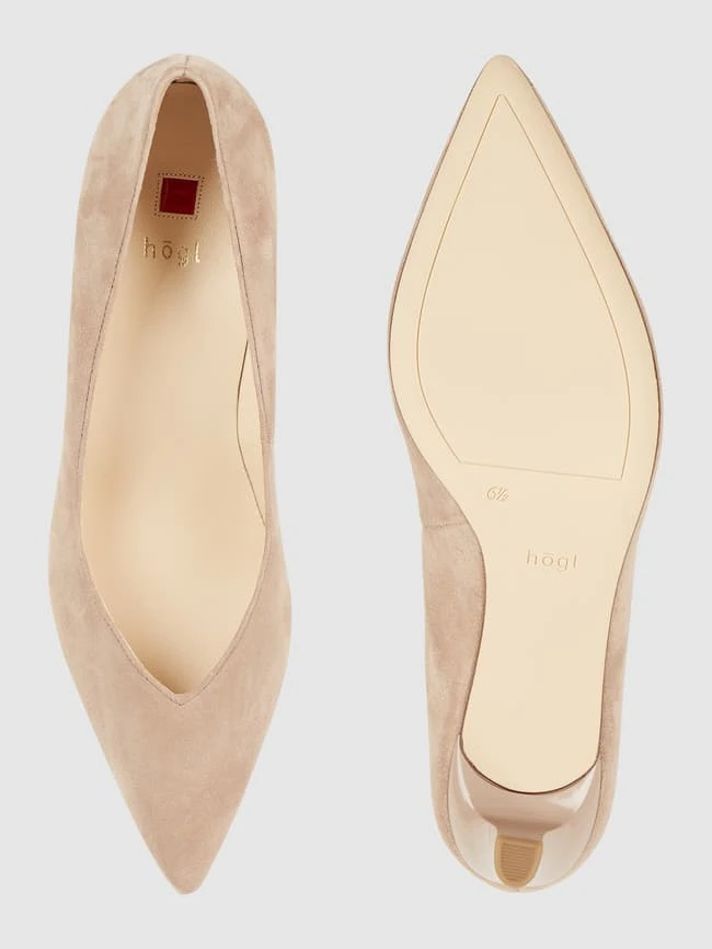 HÖGL Högl Pumps Aus Veloursleder - Taupe 6 HÖGL Högl Pumps Aus Veloursleder - Taupe – Bild 4
