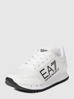 EA7 Emporio Armani Sneaker Mit Label-Prints - Weiß