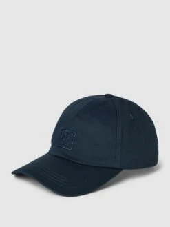 Marc O'Polo Basecap Mit Label-Stitching - Marineblau