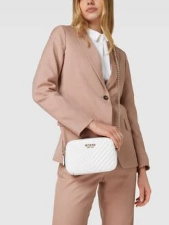 Guess Handtasche In Leder-Optik Modell 'NOELLE' - Weiß