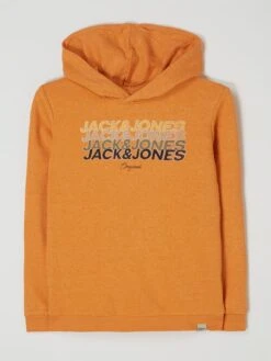 Jack & Jones Hoodie Aus Baumwollmischung Modell 'Brady' - Orange