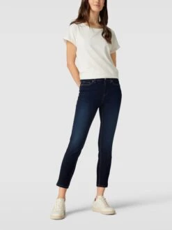 Cambio Slim Fit Jeans Mit Im 5-Pocket-Design Modell 'PIPER' - Blau