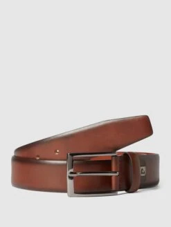 Pierre Cardin Ledergürtel Mit Dornschließe - Cognac