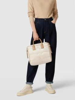 BOGNER Tote Bag Mit Label-Applikation - Sand