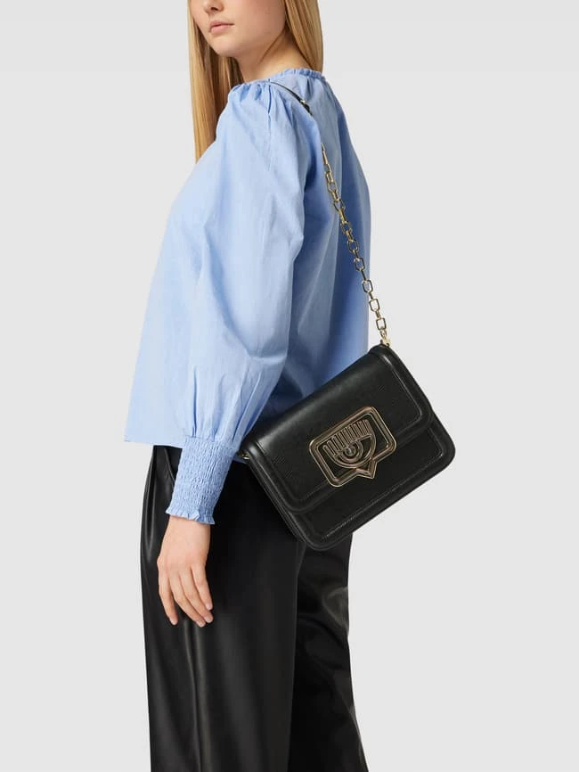 Chiara Ferragni Handtasche Mit Label-Details Modell 'EYELIKE' - Schwarz 3 Chiara Ferragni Handtasche Mit Label-Details Modell 'EYELIKE' - Schwarz