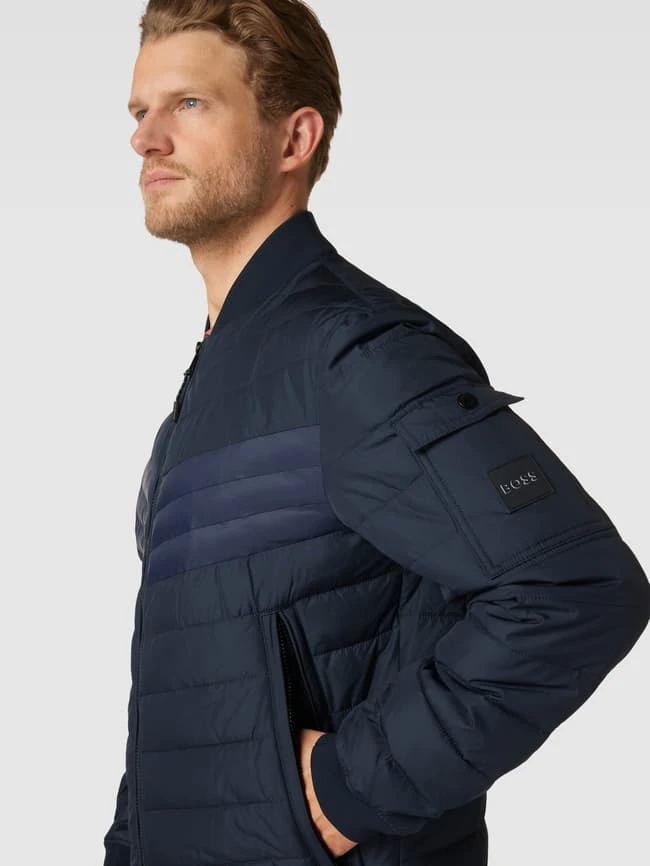BOSS Steppjacke Mit Stehkragen Modell 'Covillo' - Blau 5 BOSS Steppjacke Mit Stehkragen Modell 'Covillo' - Blau – Bild 3