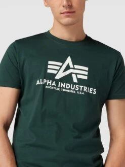 Alpha Industries T-Shirt Mit Label-Print Modell 'BASIC' - Smaragdgrün -Guesi Bekleidung Geschaft a8r36k1h9co4eha88d63giac697k6e1l9t1kqd2f6h656j1iad534h219p13ed9jaks3gi1g9554iiif6go62dpjcgsmco9o6pi32dhkchh66e1gcdgj0c9l61j3aohjc8p3ecg