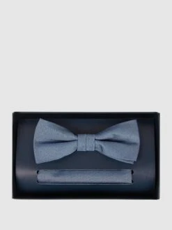 Willen Fliege Und Einstecktuch Im Set - Blau