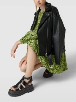 Buffalo Sandalen Mit Dornschließe Modell 'ASPHA' - Schwarz