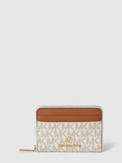 MICHAEL Michael Kors Portemonnaie Mit Label-Applikation - Offwhite