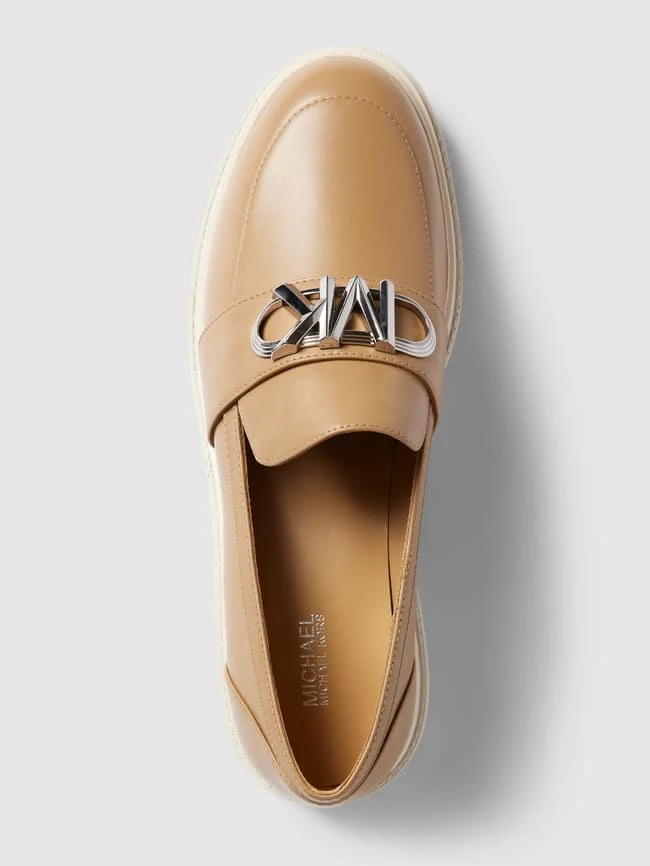 MICHAEL Michael Kors Penny-Loafer Mit Label-Applikation Modell 'PARKER LUG LOAFER' - Camel 6 MICHAEL Michael Kors Penny-Loafer Mit Label-Applikation Modell 'PARKER LUG LOAFER' - Camel – Bild 4