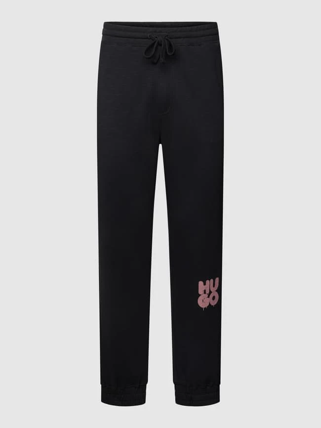 HUGO Sweatpants Mit Label-Print Modell 'Dajama' - Schwarz 4 HUGO Sweatpants Mit Label-Print Modell 'Dajama' - Schwarz – Bild 2