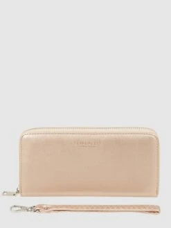 Seidenfelt Portemonnaie In Leder-Optik Modell 'Smilla III' - ROSE GOLD