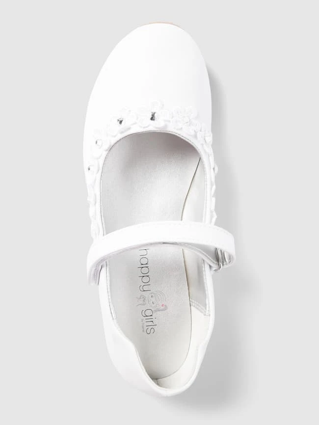 Happy Girls Ballerinas Mit Zier-Applikation - Weiß 5 Happy Girls Ballerinas Mit Zier-Applikation - Weiß – Bild 3