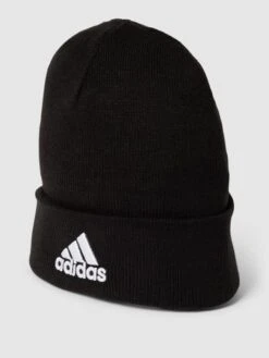 Adidas Originals Beanie Mit Label-Stitching - Schwarz