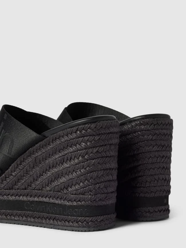 Calvin Klein Jeans Wedges Mit Label-Print - Schwarz 4 Calvin Klein Jeans Wedges Mit Label-Print - Schwarz – Bild 2