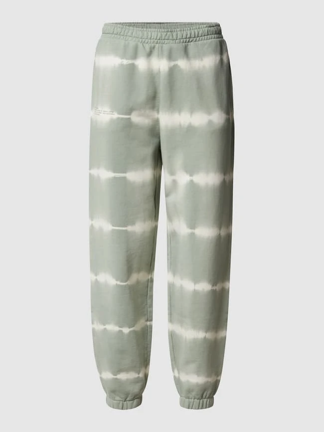 Jake*s Casual Sweathose In Batik-Optik - Olivgrün 4 Jake*s Casual Sweathose In Batik-Optik - Olivgrün – Bild 2